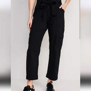 Old Navy High Waisted Cargo Straight Fit Medium, Black
